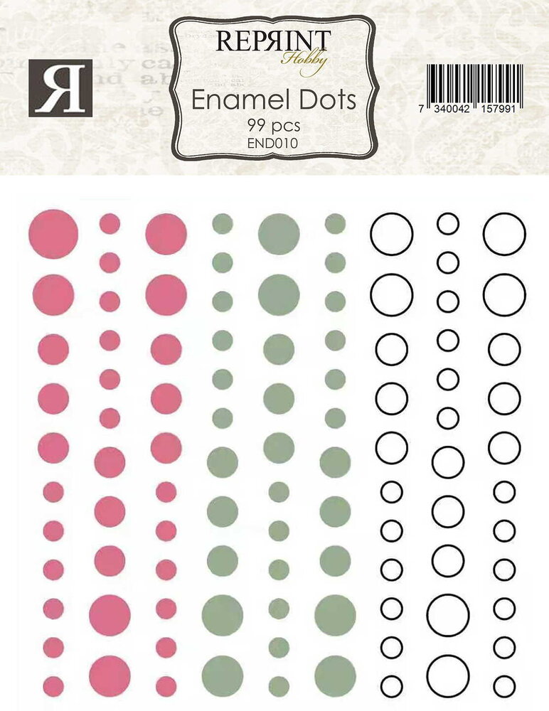 Reprint PRE-ORDER Summer Garden Enamel Dots (END010)