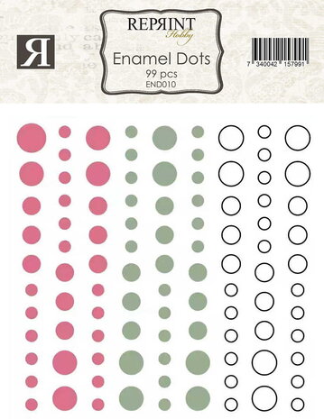 Reprint PRE-ORDER Summer Garden Enamel Dots (END010)