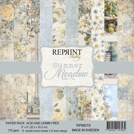 Reprint Summer Meadow 8x8 Inch Paper Pack (RPM079) Reprint Summer Meadow 8x8 Inch Paper Pack (RPM079)
