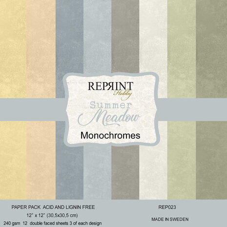 Reprint PRE-ORDER Summer Meadow 12x12 Inch Cardstock (REP023)