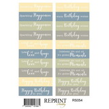 Reprint Summer Meadow Stickers Text (RS054)