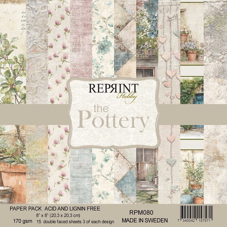 Reprint PRE-ORDER The Pottery 8x8 Inch Paper Pack (RPM080)