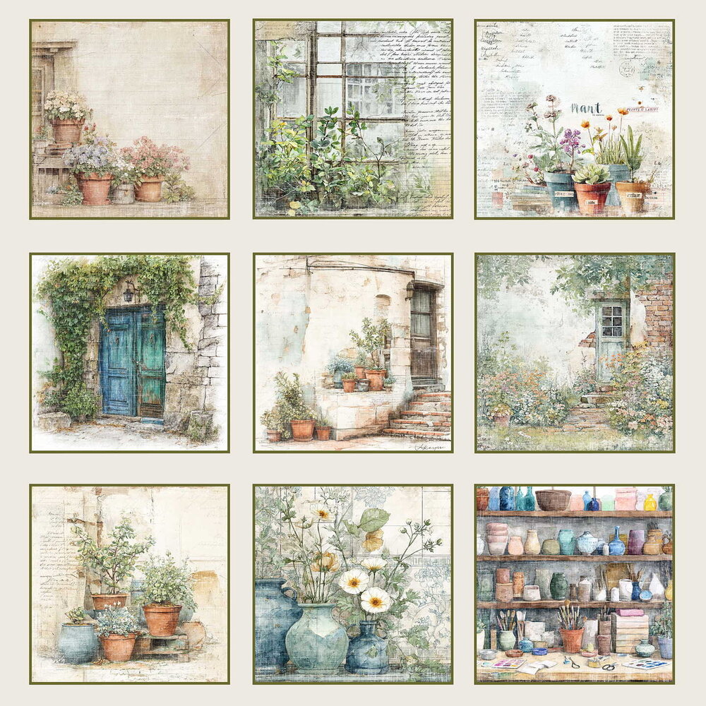 Reprint The Pottery 8x8 Inch Paper Pack (RPM080) Reprint The Pottery 8x8 Inch Paper Pack (RPM080)
