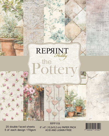Reprint The Pottery 6x6 Inch Paper Pack (RPP119) Reprint The Pottery 6x6 Inch Paper Pack (RPP119)