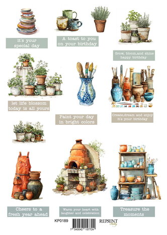 Reprint PRE-ORDER The Pottery A4 Cutouts (KPA4124)