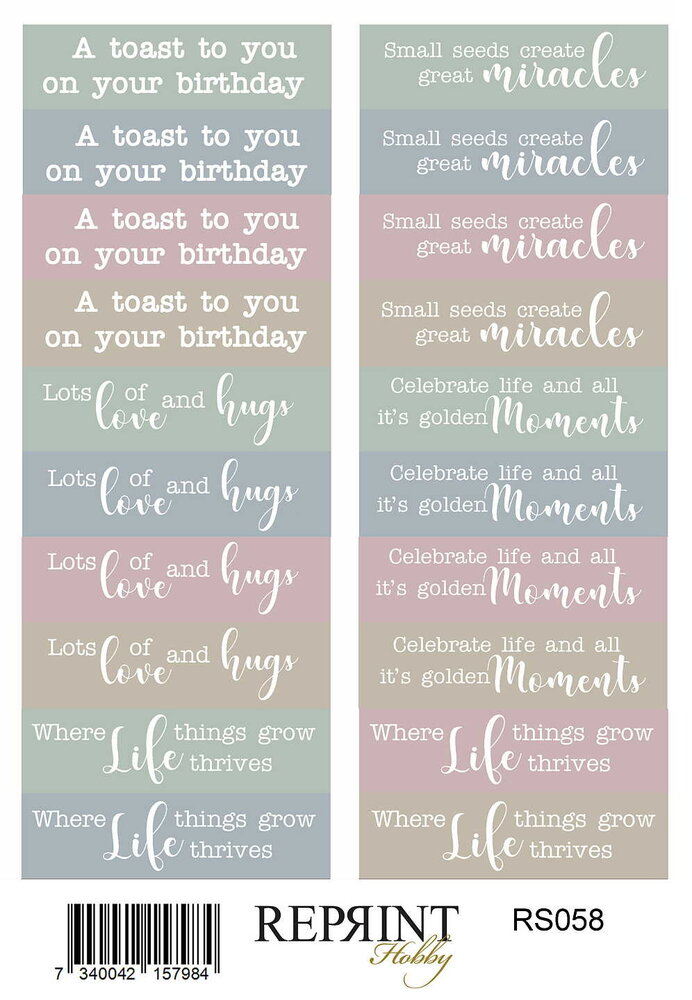 Reprint The Pottery Stickers Text (RS058) Reprint The Pottery Stickers Text (RS058)