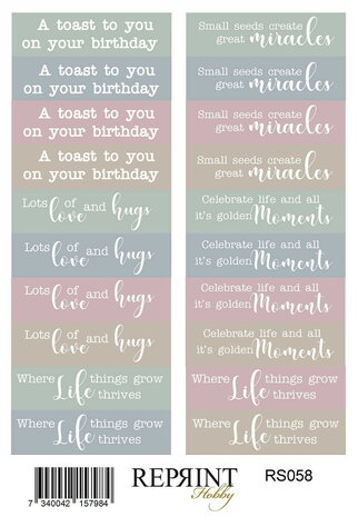 Reprint The Pottery Stickers Text (RS058) Reprint The Pottery Stickers Text (RS058)