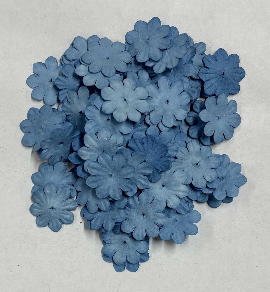 Reprint Paper Flowers Dusty Blue (FL014) Reprint Paper Flowers Dusty Blue (FL014)