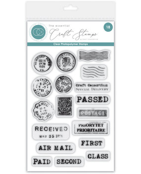 Craft Consortium PRE-ORDER The Collector Clear Stamp Postage (CCESTMP019)