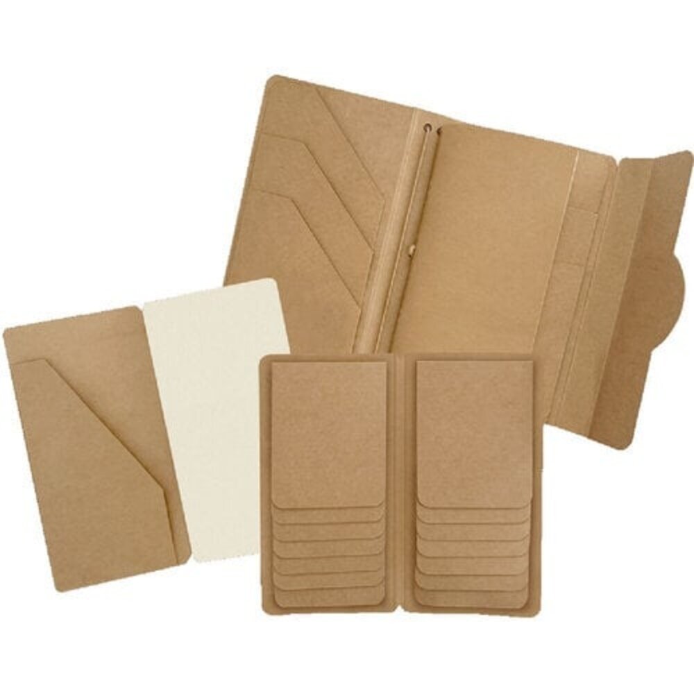 Graphic 45 PRE-ORDER Travel Album with Inserts Waterfall Folder & Journaling Notebooks Kraft (4503216)