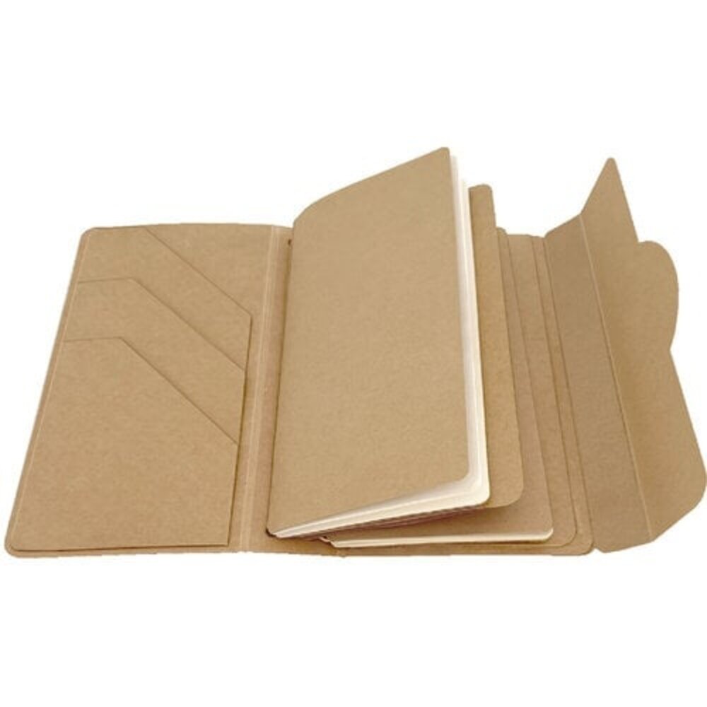 Graphic 45 PRE-ORDER Travel Album with Inserts Waterfall Folder & Journaling Notebooks Kraft (4503216)