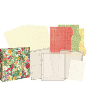 Graphic 45 PRE-ORDER Slice of Life Fruit & Floral Binder Album with Pocket Pages (4503215)