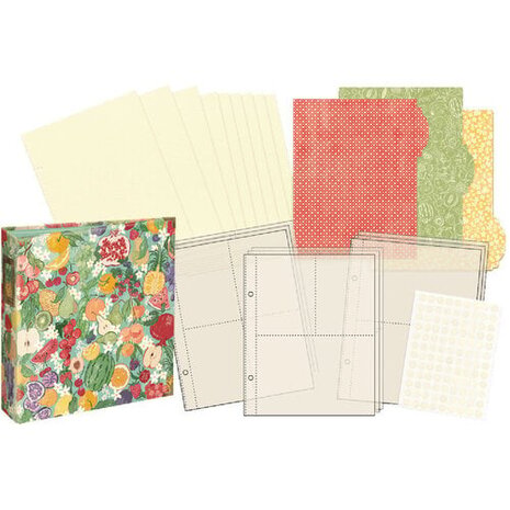Graphic 45 PRE-ORDER Slice of Life Fruit & Floral Binder Album with Pocket Pages (4503215)