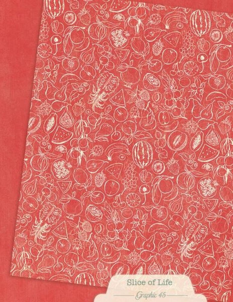 Graphic 45 PRE-ORDER Slice of Life 8,5x11 Inch Patterns & Solids Pack (4503231)