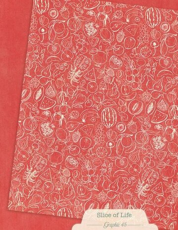 Graphic 45 PRE-ORDER Slice of Life 8,5x11 Inch Patterns & Solids Pack (4503231)