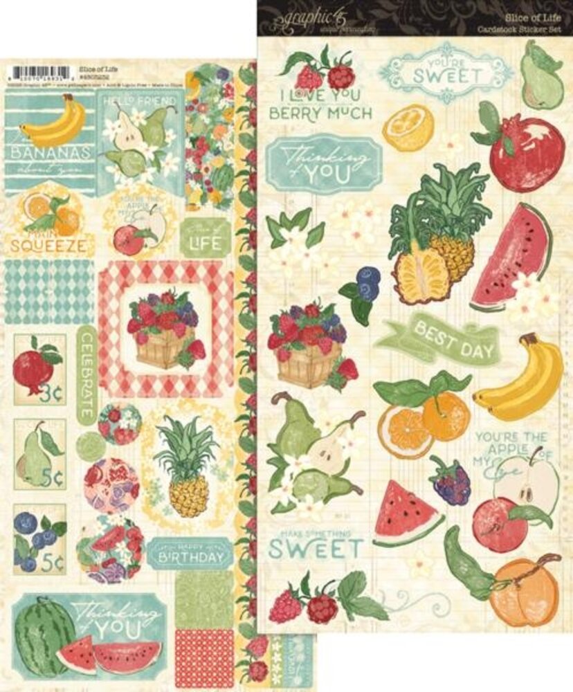 Graphic 45 PRE-ORDER Slice of Life Sticker Set (4503232)