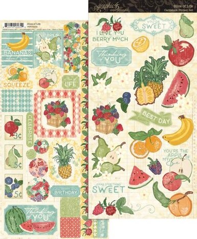 Graphic 45 PRE-ORDER Slice of Life Sticker Set (4503232)