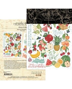 Graphic 45 PRE-ORDER Slice of Life Rub-on Transfers (4503235)