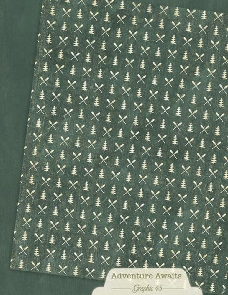 Graphic 45 Adventure Awaits 8,5x11 Inch Patterns & Solids Pack (4503250)