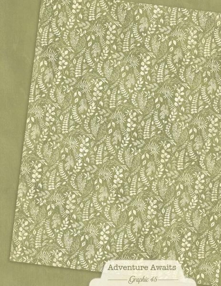 Graphic 45 PRE-ORDER Adventure Awaits 8,5x11 Inch Patterns & Solids Pack (4503250)