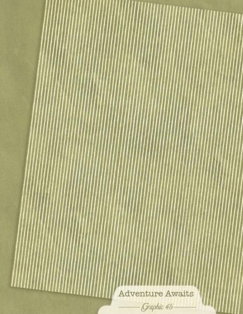 Graphic 45 Adventure Awaits 8,5x11 Inch Patterns & Solids Pack (4503250)