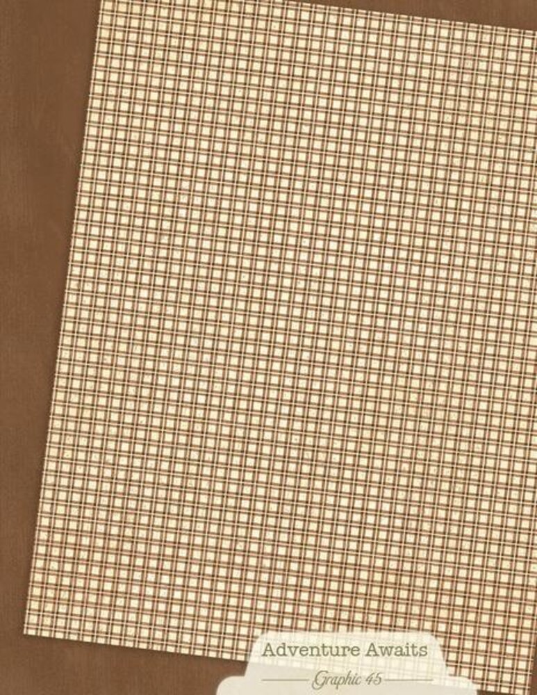 Graphic 45 PRE-ORDER Adventure Awaits 8,5x11 Inch Patterns & Solids Pack (4503250)