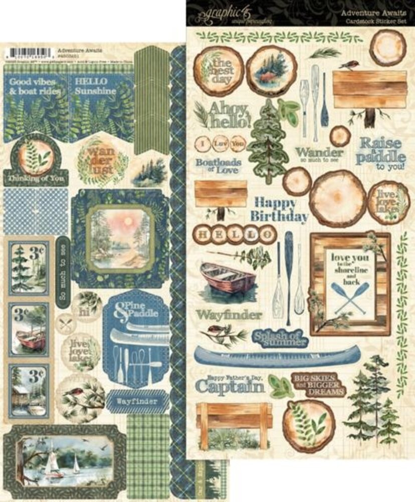Graphic 45 PRE-ORDER Adventure Awaits Sticker Set (4503251)