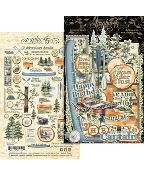 Graphic 45 Adventure Awaits Ephemera Set (4503252)