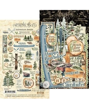 Graphic 45 PRE-ORDER Adventure Awaits Ephemera Set (4503252)