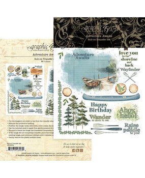 Graphic 45 Adventure Awaits Rub-on Transfers (4503254)