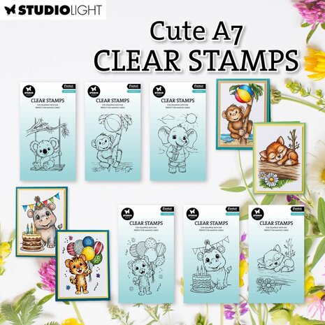 Studio Light Essentials Clear Stamps Hippo Birthday (SL-ES-STAMP950)