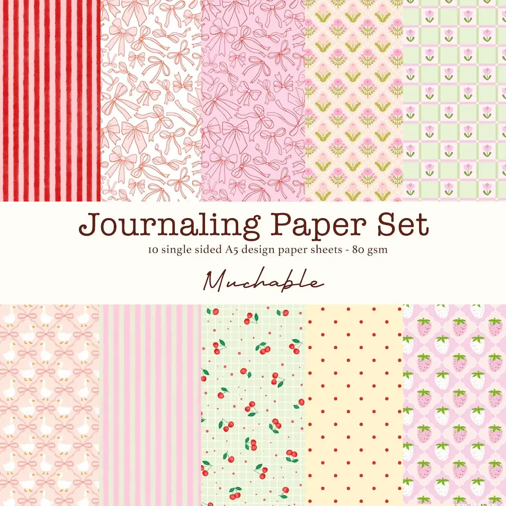 Muchable Journal Paper Set 1 A5 (PS01)