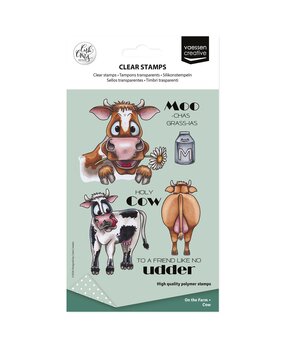 Vaessen Creative On the Farm Clear Stamps Cow (CAR0402)