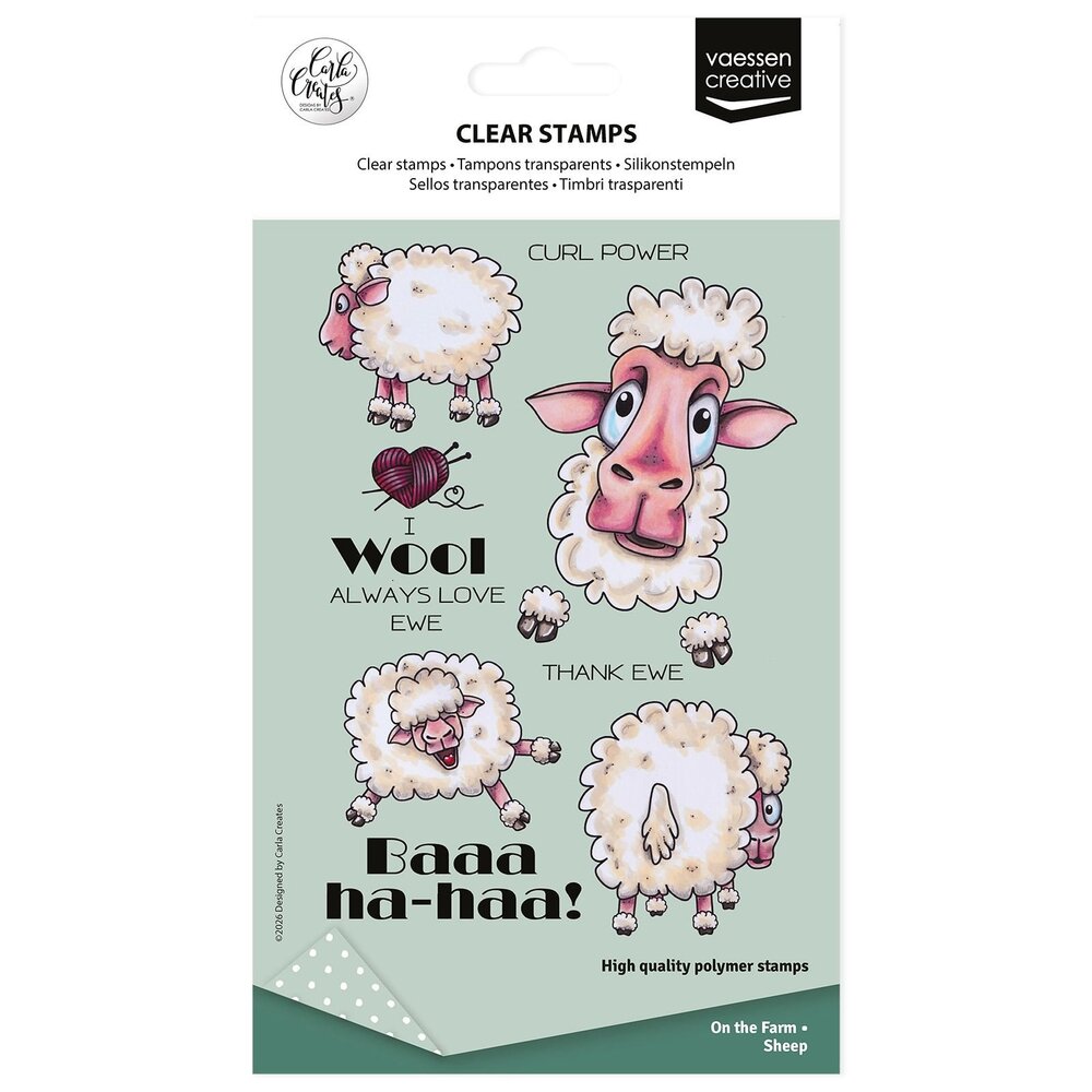 Vaessen Creative On the Farm Clear Stamps Sheep (CAR0405)