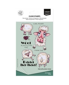 Vaessen Creative On the Farm Clear Stamps Sheep (CAR0405)