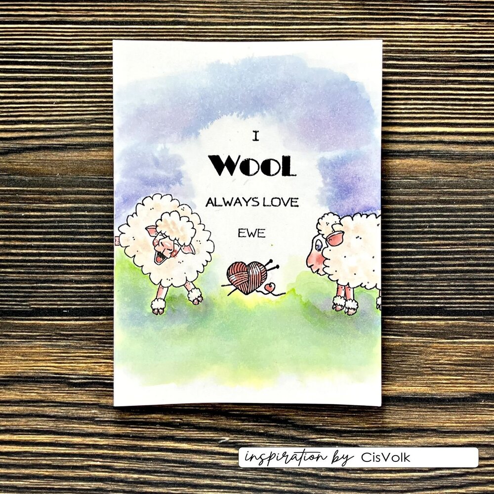 Vaessen Creative On the Farm Clear Stamps Sheep (CAR0405)