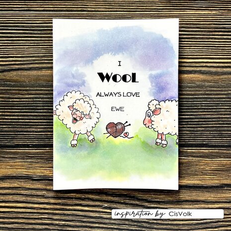 Vaessen Creative On the Farm Clear Stamps Sheep (CAR0405)