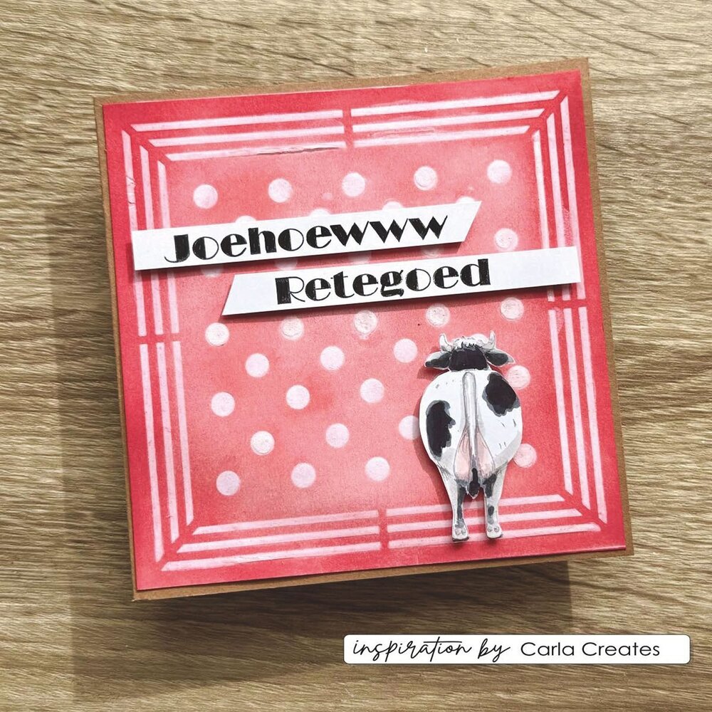 Vaessen Creative On the Farm Stencil Handkerchief (CAR0409)