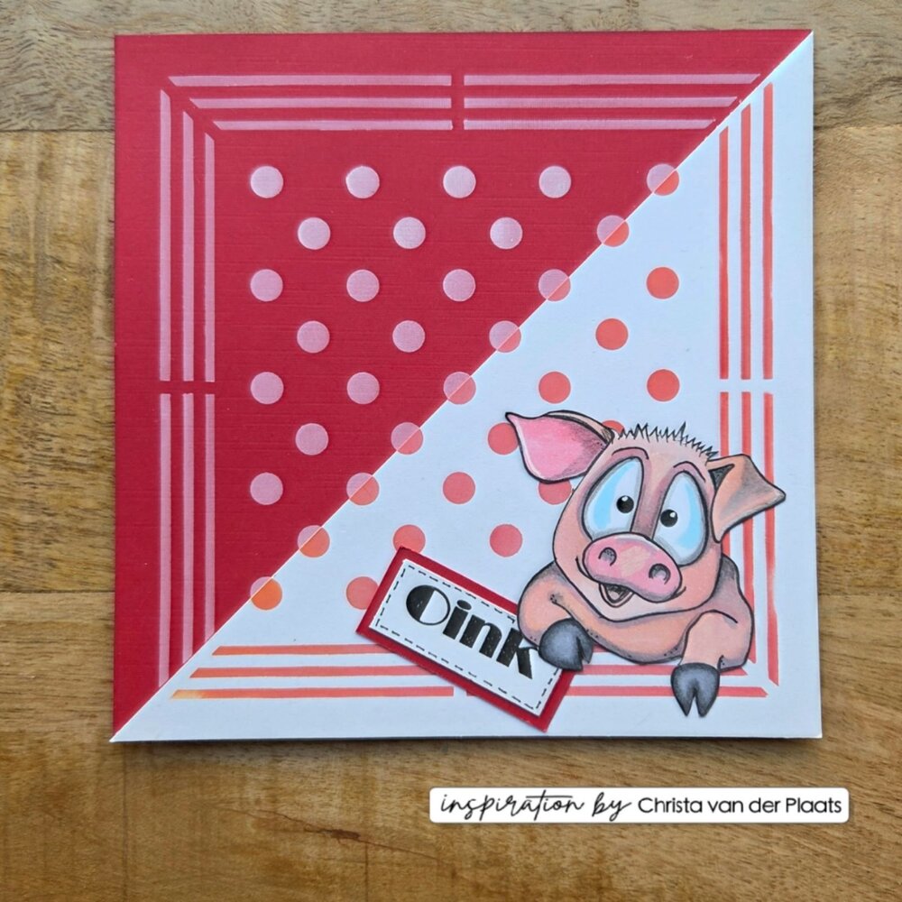 Vaessen Creative On the Farm Stencil Handkerchief (CAR0409)