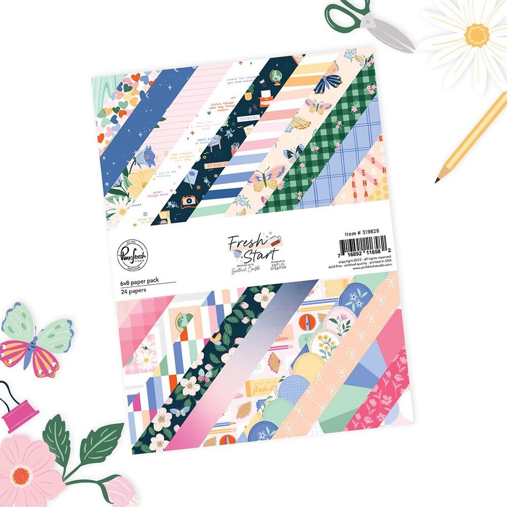Pinkfresh Studio PRE-ORDER Fresh Start 6x8 Inch Paper Pack (319826)