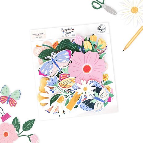 Pinkfresh Studio PRE-ORDER Fresh Start Floral Ephemera (320326)