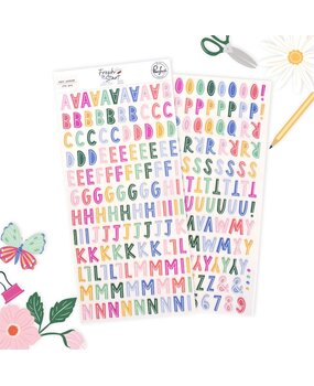 Pinkfresh Studio PRE-ORDER Fresh Start Puffy Alpha Stickers (320426)