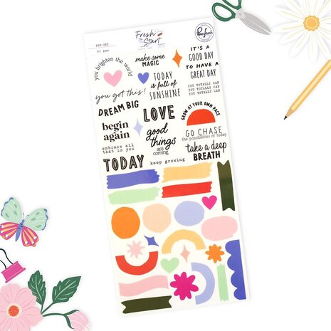 Pinkfresh Studio PRE-ORDER Fresh Start Rub-ons (320626)
