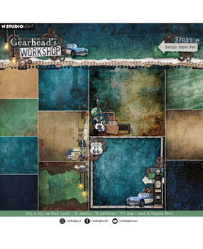 Studio Light Gearhead's Workshop 8x8 Inch Backgrounds Paper Pad (SL-GW-DPP470)