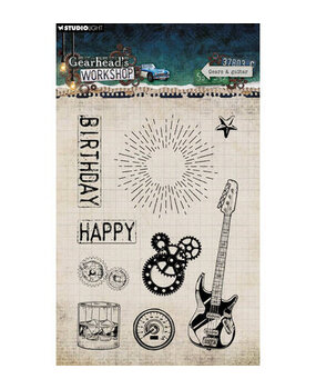 Studio Light Gearhead's Workshop Clear Stamp Gears & Guitar (SL-GW-STAMP944)