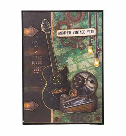 Studio Light PRE-ORDER Gearhead's Workshop Clear Stamp Gears & Guitar (SL-GW-STAMP944)