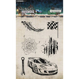 Studio Light Gearhead's Workshop Clear Stamp Car & Grunge (SL-GW-STAMP945)