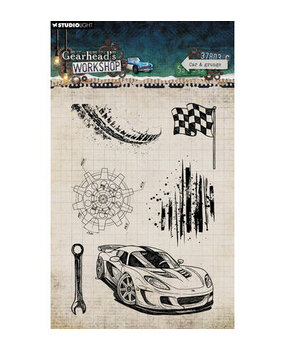 Studio Light Gearhead's Workshop Clear Stamp Car & Grunge (SL-GW-STAMP945)