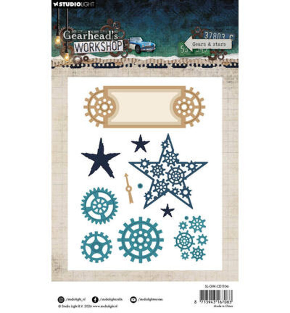 Studio Light PRE-ORDER Gearhead's Workshop Snijmal Gears & Stars (SL-GW-CD1106)