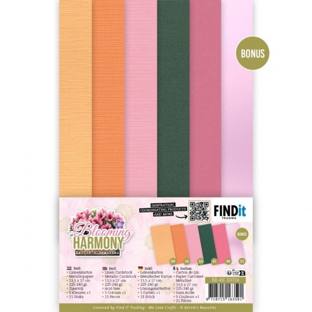 Berrie's Beauties Berries Beauties 4K Linen Cardstock Pack (BB-4K-10034)